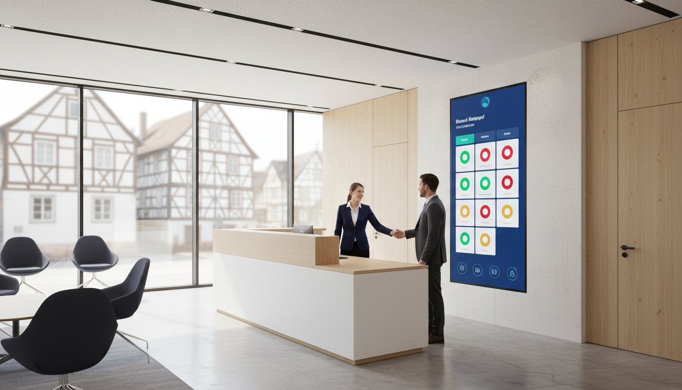Lobby Display Software: So visualisieren Sie Ihre Teams-Präsenz am Empfang